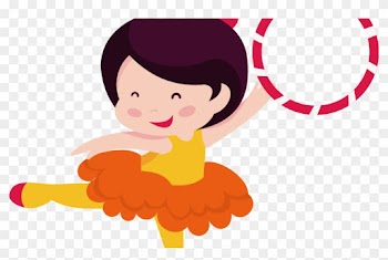 Circus Cartoon Ringmaster Clip Art Dancing Young Girl - Circus Girl Png