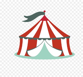 circus christmas performance tree clip art