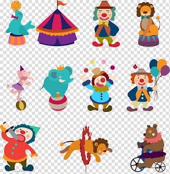 Circus , Clown Color transparent background PNG clipart