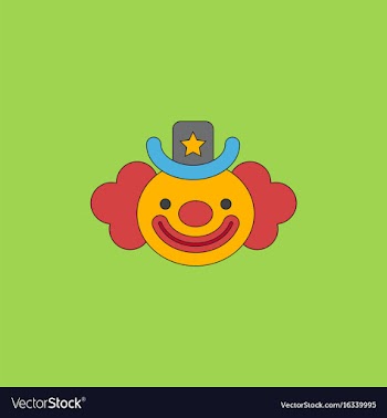 Circus clown vector image