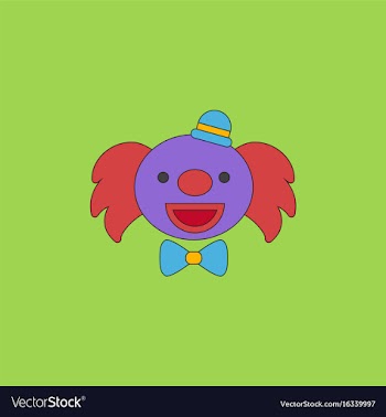 Circus clown vector image