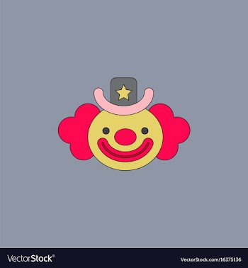 Circus clown vector image