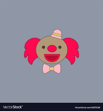Circus clown vector image