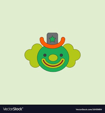 Circus clown vector image