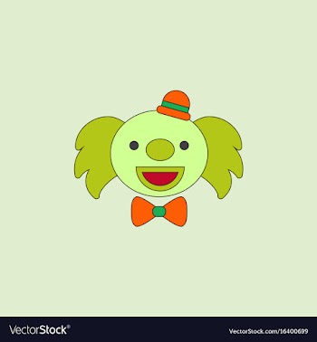 Circus clown vector image