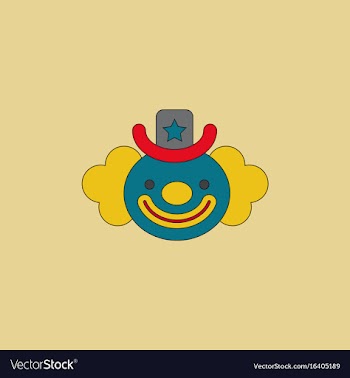 Circus clown vector image