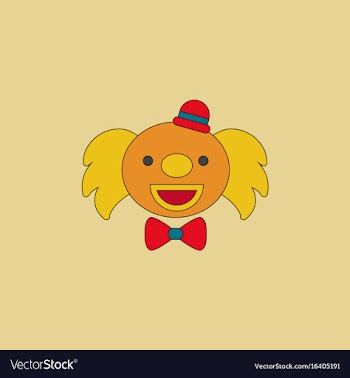 Circus clown vector image