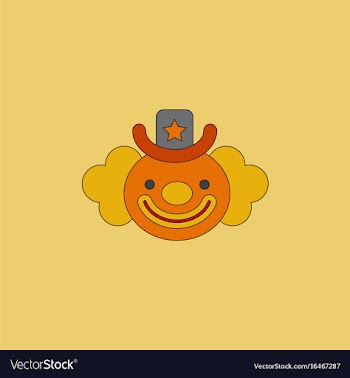 Circus clown vector image