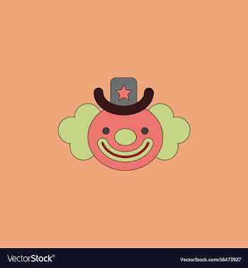 Circus clown vector image