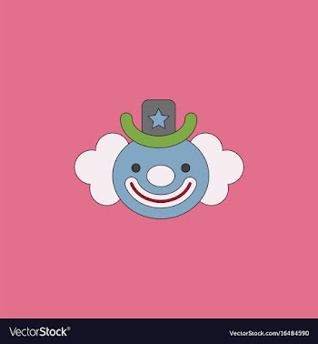 Circus clown vector image