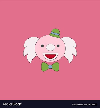 Circus clown vector image