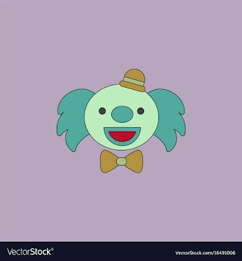Circus clown vector image