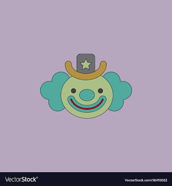Circus clown vector image