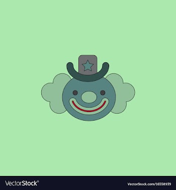 Circus clown vector image