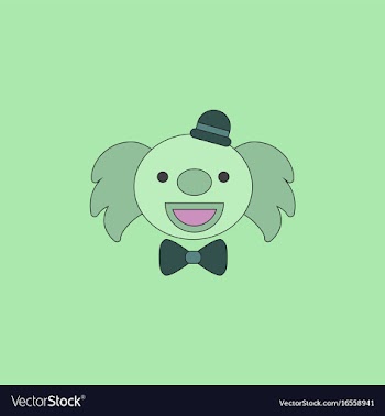 Circus clown vector image