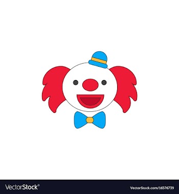 Circus clown vector image