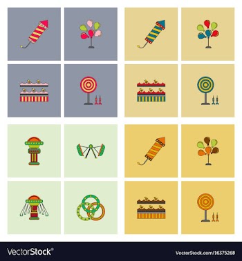 Circus collection vector image