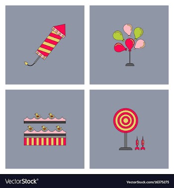 Circus collection vector image