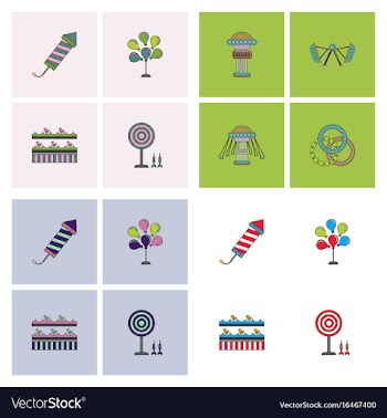 Circus collection vector image