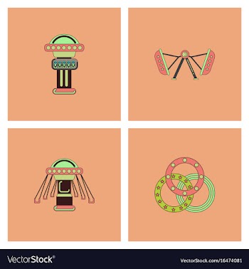 Circus collection vector image