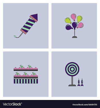 Circus collection vector image