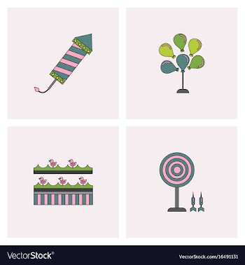 Circus collection vector image