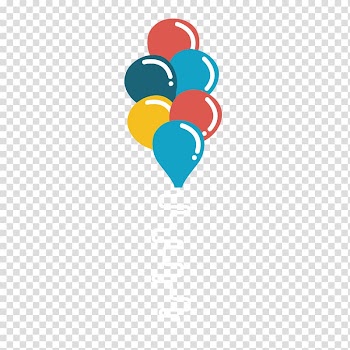 Circus, colorful balloons transparent background PNG clipart