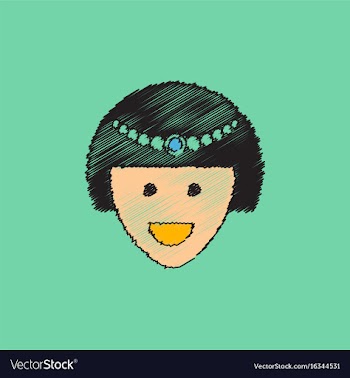 Circus contortionist girl cute flat cartoon style vector image