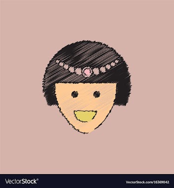 Circus contortionist girl cute flat cartoon style vector image