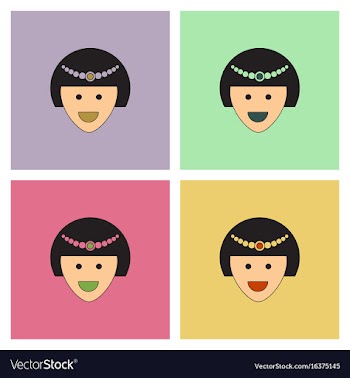Circus contortionist girl cute flat cartoon style vector image