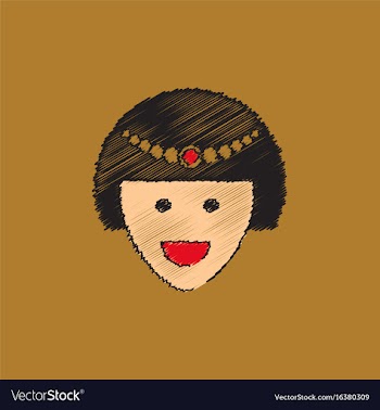 Circus contortionist girl cute flat cartoon style vector image