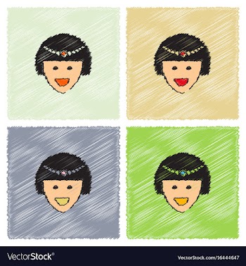 Circus contortionist girl cute flat cartoon style vector image