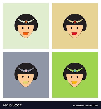 Circus contortionist girl cute flat cartoon style vector image