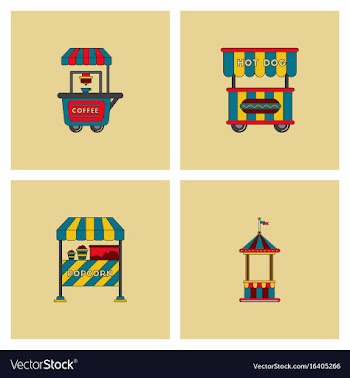 Circus icons vector image