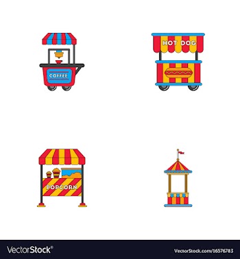 Circus icons vector image