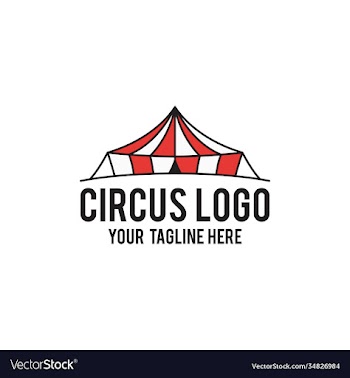 circus logo design modern concept