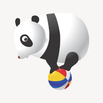 Circus panda clipart, cartoon animal | Free PSD - rawpixel