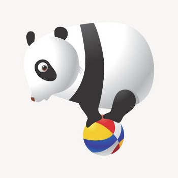 Circus panda sticker, cartoon animal | Free Vector - rawpixel