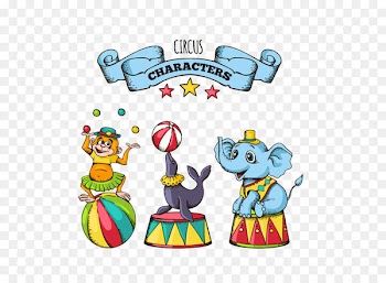 Circus Performance Cartoon - Cartoon circus animals 
