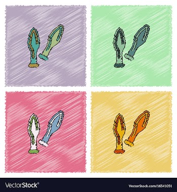 Circus pikelancespear eps10 in hatching style vector image