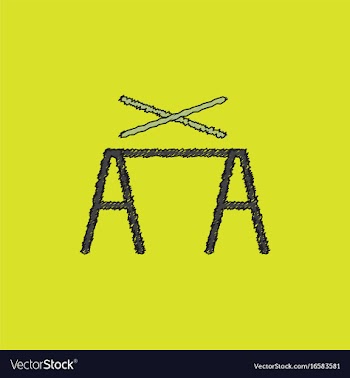 Circus pole balancerequipment in hatching style vector image