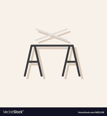 Circus pole balancerequipment in sticker style vector image