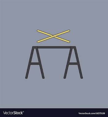 Circus pole balancerequipment vector image