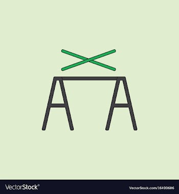 Circus pole balancerequipment vector image