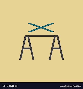 Circus pole balancerequipment vector image