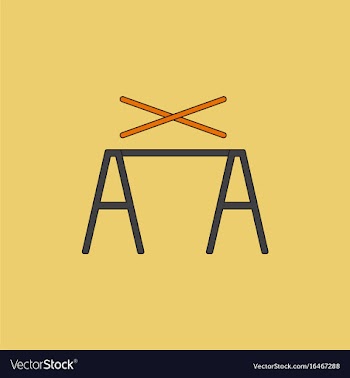 Circus pole balancerequipment vector image