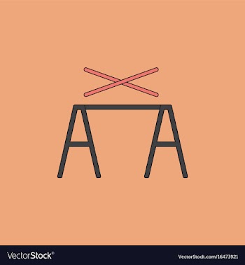 Circus pole balancerequipment vector image