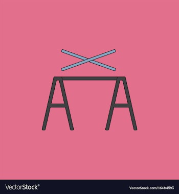Circus pole balancerequipment vector image