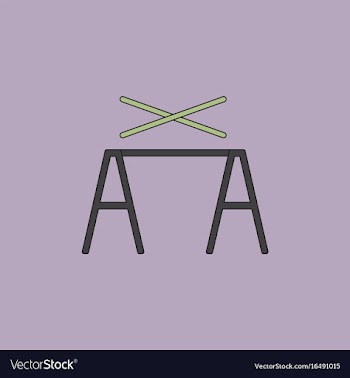 Circus pole balancerequipment vector image