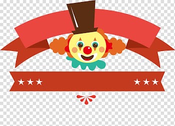 Circus Poster, Banner clown transparent background PNG clipart